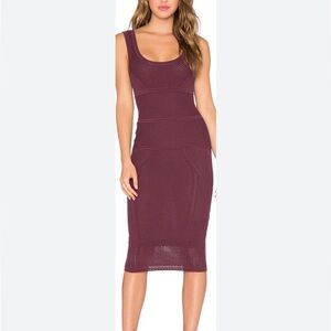 Ronny Kobo Crochet Style Midi Dress